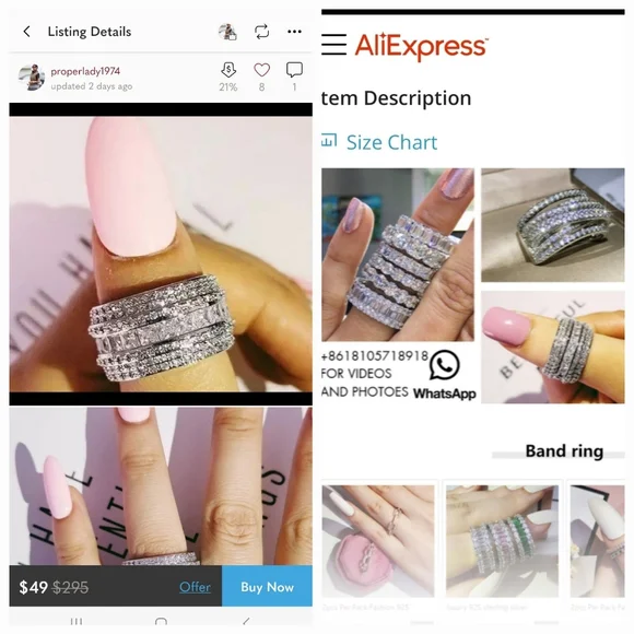 SAVE YOUR MONEY- Rings Jewelry Scammy - Picture 7 of 11